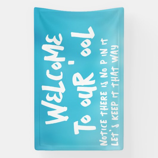 Willkommen in unserem Pool Banner (Vertikal)