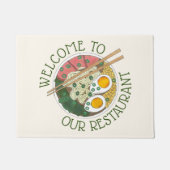 Willkommen in unserem Restaurant Ramen Noodles Jap Fußmatte (Vorderseite)