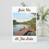 WILLKOMMEN "IN UNSEREM SEE HOUSE" HAUSHALTSPRÜCHE EINLADUNG (Stehend Vorderseite)