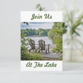 WILLKOMMEN "IN UNSEREM SEE HOUSE" HAUSHALTSPRÜCHE EINLADUNG (Stehend Vorderseite)