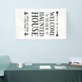 Willkommen in unserem Spuk Haus Banner (Messeveranstaltung)