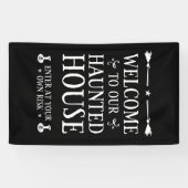 Willkommen in unserem Spuk Haus Banner (Horizontal)