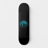 WILLKOMMEN IN UNSEREM SPUK ZUHAUSE lustigen Hallow Skateboard (Vorderseite)