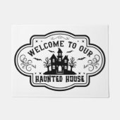 Willkommen in unserem Spukhaus - Halloween Fußmatte (Vorderseite)