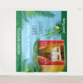 Willkommen in unserem Sukka! Sukkot Festival Party Wandteppich (Vorderseite)