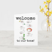 Willkommen in unserem Team, Funny New Employee Car Karte (Gelbe Blume)