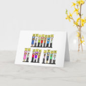 Willkommen in unserem Team Karte (Gelbe Blume)