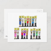 Willkommen in unserem Team Postkarte (Vorne/Hinten)