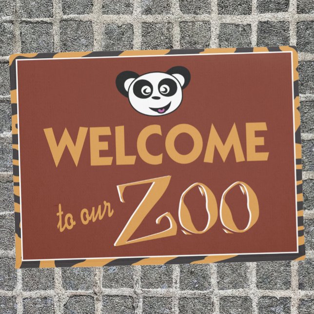 Willkommen in unserem Zoo lustig Fußmatte (Von Creator hochgeladen)