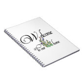 Willkommen in unserem Zuhause Gästebuch Notizblock (Rechte Seite)