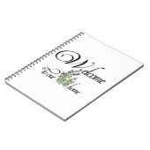 Willkommen in unserem Zuhause Gästebuch Notizblock (Linke Seite)