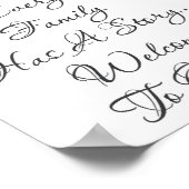 WILLKOMMEN IN UNSERER FAMILIE POSTER (Ecke)