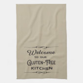 Willkommen in unserer glutenfreien Küche Geschirrtuch (Vertikal)