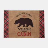 Willkommen in unserer Hütte - Bären Fußmatte (Vorderseite)