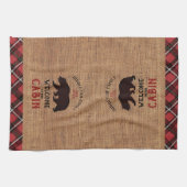 Willkommen in unserer Hütte Geschirrtuch (Horizontal)