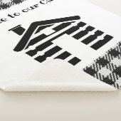 Willkommen in unserer Hütte Sherpa Blanket Sherpadecke (3/4)