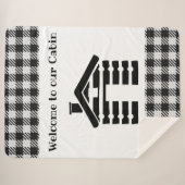 Willkommen in unserer Hütte Sherpa Blanket Sherpadecke (Vorderseite (Horizontal))