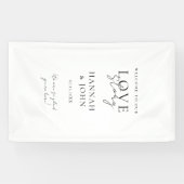 Willkommen in unserer Liebe-Story! Elegant, modern Banner (Horizontal)