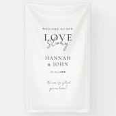 Willkommen in unserer Liebe-Story! Elegant, modern Banner (Vertikal)