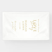 Willkommen in unserer Liebe-Story! Elegant, modern Banner (Horizontal)