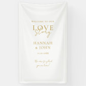 Willkommen in unserer Liebe-Story! Elegant, modern Banner (Vertikal)