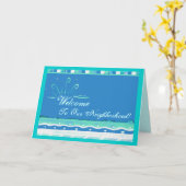 Willkommen in unserer Nachbarschaft! Karte (Gelbe Blume)