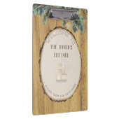 Willkommen in unserer rustikalen Hütte im Wald Klemmbrett (Rechts)