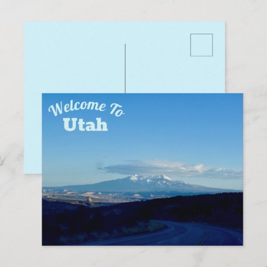 Willkommen in Utah Postkarte (Vorne/Hinten)