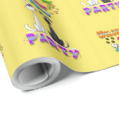 Willkommen in vier Party Geschenkpapier (Rolleneckpunkt)