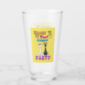 Willkommen in vier Party Glas (Rückseite)