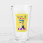Willkommen in vier Party Glas (Vorderseite)