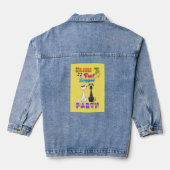 Willkommen in vier Party Jeansjacke (Rückseite)