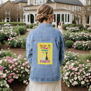 Willkommen in vier Party Jeansjacke