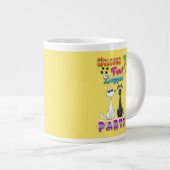Willkommen in vier Party Jumbo-Tasse (Vorderseite Rechts)