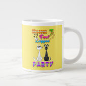 Willkommen in vier Party Jumbo-Tasse (Rechts)