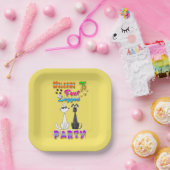 Willkommen in vier Party Pappteller (Party)