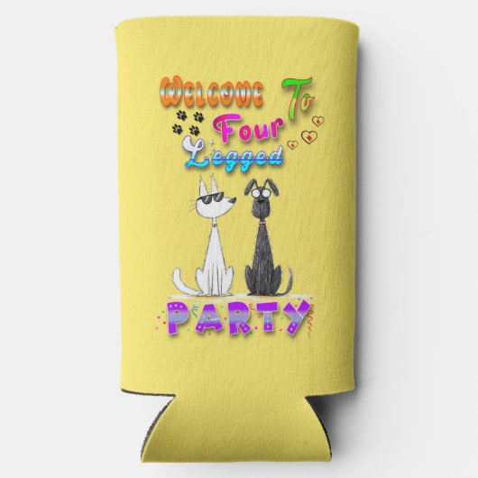 Willkommen in vier Party Selters Dosenkühler (Rückseite)