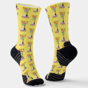 Willkommen in vier Party Socken