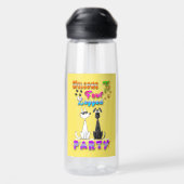 Willkommen in vier Party Trinkflasche (Rückseite)