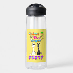 Willkommen in vier Party Trinkflasche