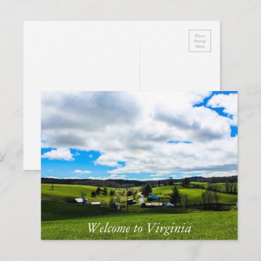 Willkommen in Virginia 2 Postkarte (Vorne/Hinten)