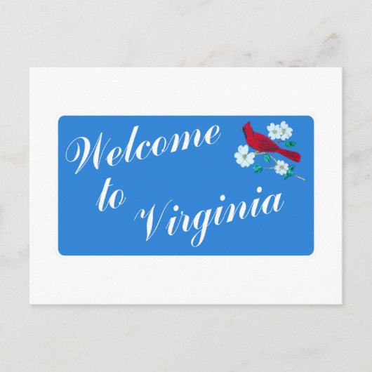 Willkommen in Virginia - USA Postkarte (Vorderseite)