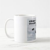 Willkommen in Warnemünde. Außerirdischer Besuch Kaffeetasse (Links)