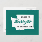 Willkommen in Washington - USA Postkarte (Vorne/Hinten)