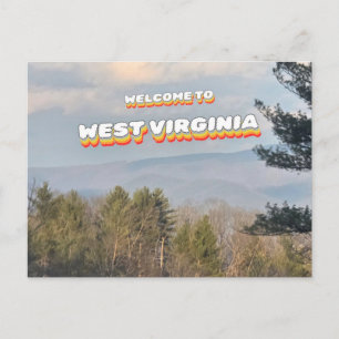 Willkommen in West Virginia Postkarte