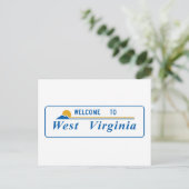 Willkommen in West Virginia - USA Postkarte (Stehend Vorderseite)