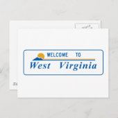 Willkommen in West Virginia - USA Postkarte (Vorne/Hinten)
