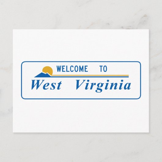 Willkommen in West Virginia - USA Postkarte (Vorderseite)