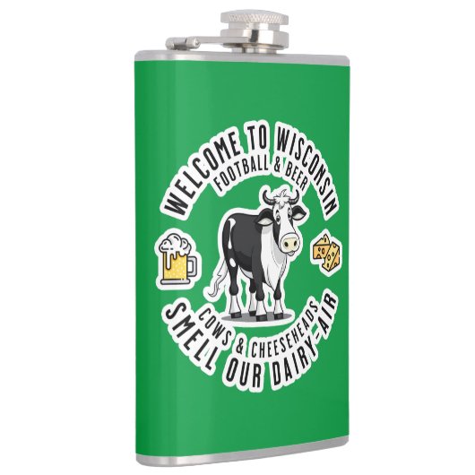 Willkommen in Wisconsin, Riechen Sie unsere Milchl Flachmann (Rechts)