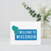 Willkommen in Wisconsin - USA Postkarte (Stehend Vorderseite)